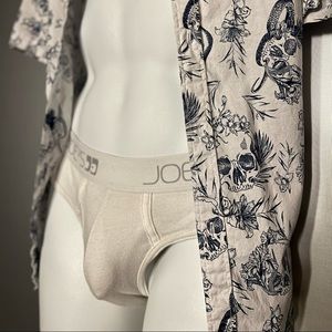 Joe’s underwear briefs, white.
